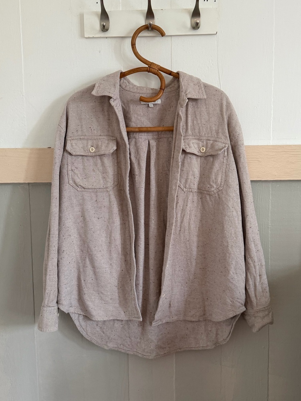 Madewell Oversized Oat Flannel